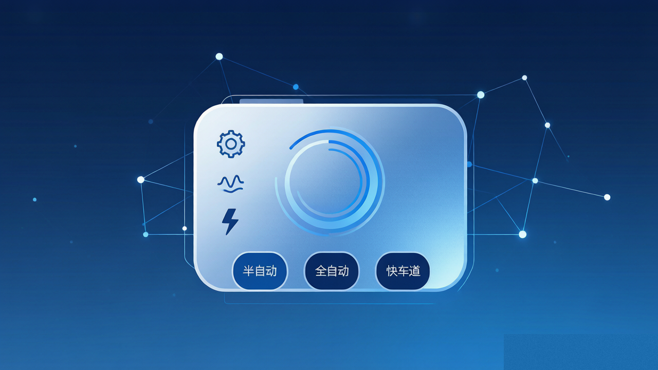 三模动态适配辅助半自动全自动三种审批模式示意图